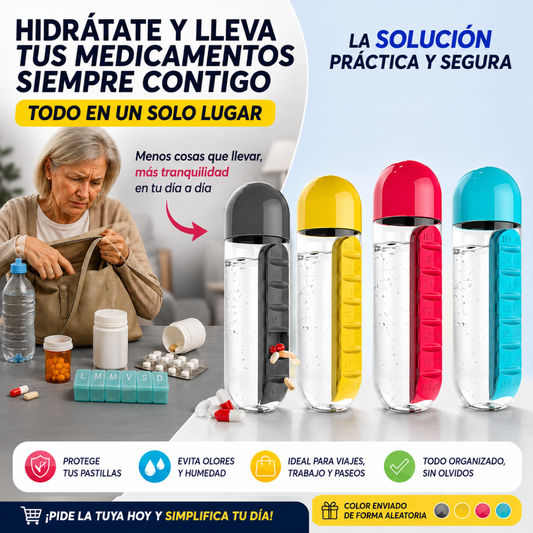 Botella Pastillero