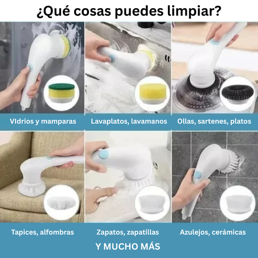 Cepillo 5 en 1 limpieza