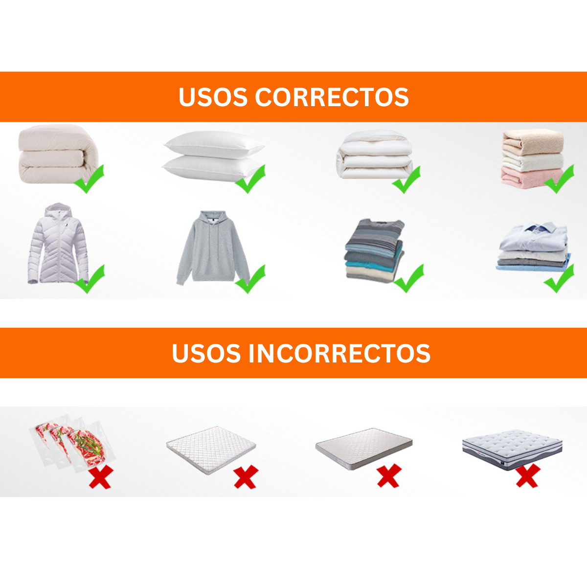 Bomba de Compresión al vacío + 3 bolsas gratis