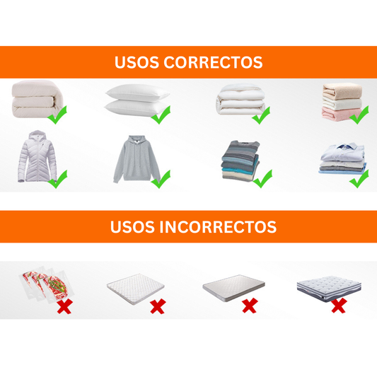 Bomba de Compresión al vacío + 3 bolsas gratis