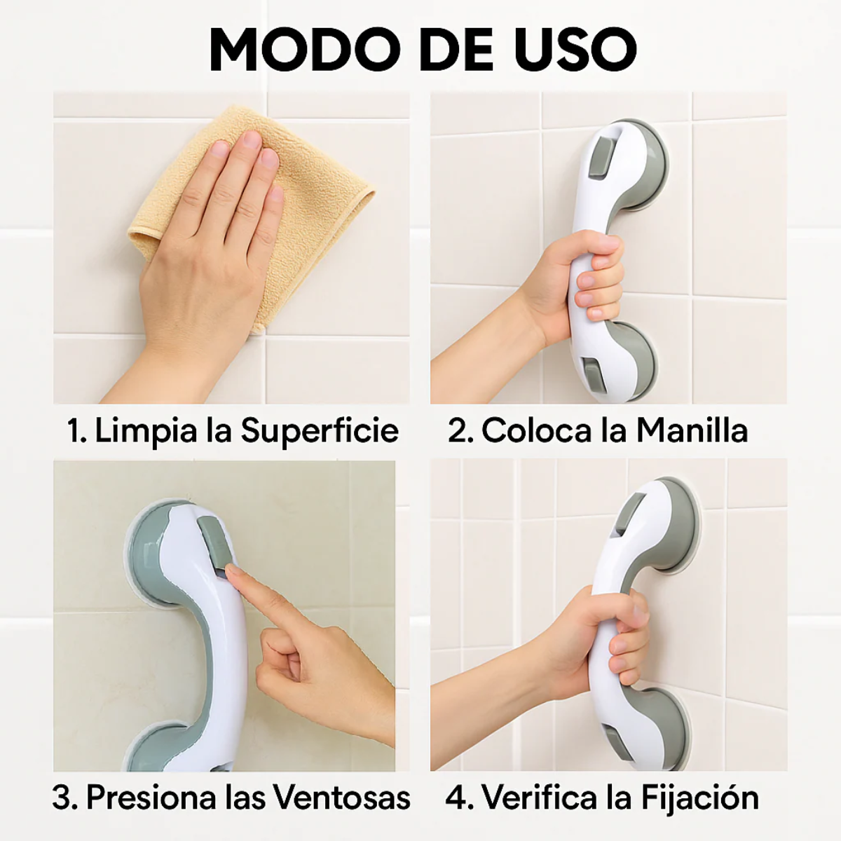 Barra de Seguridad con Ventosas