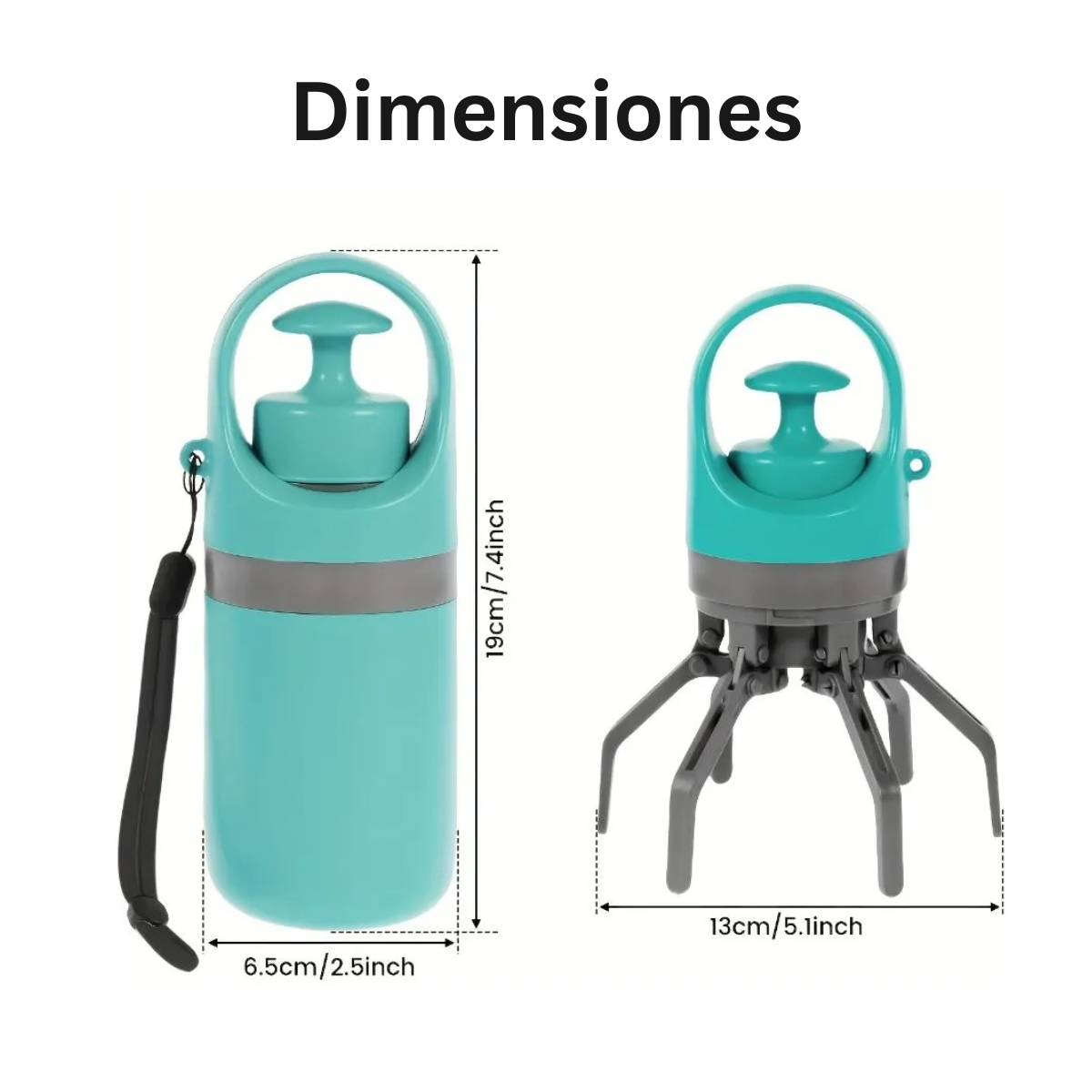 Recogedor Portátil de Excrementos Mascotas