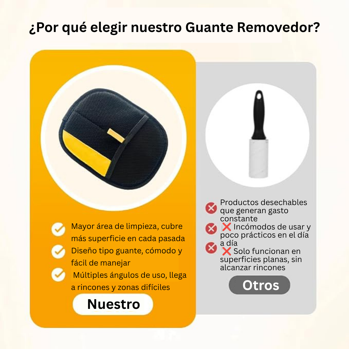 Guante Removedor de Pelos de Mascotas