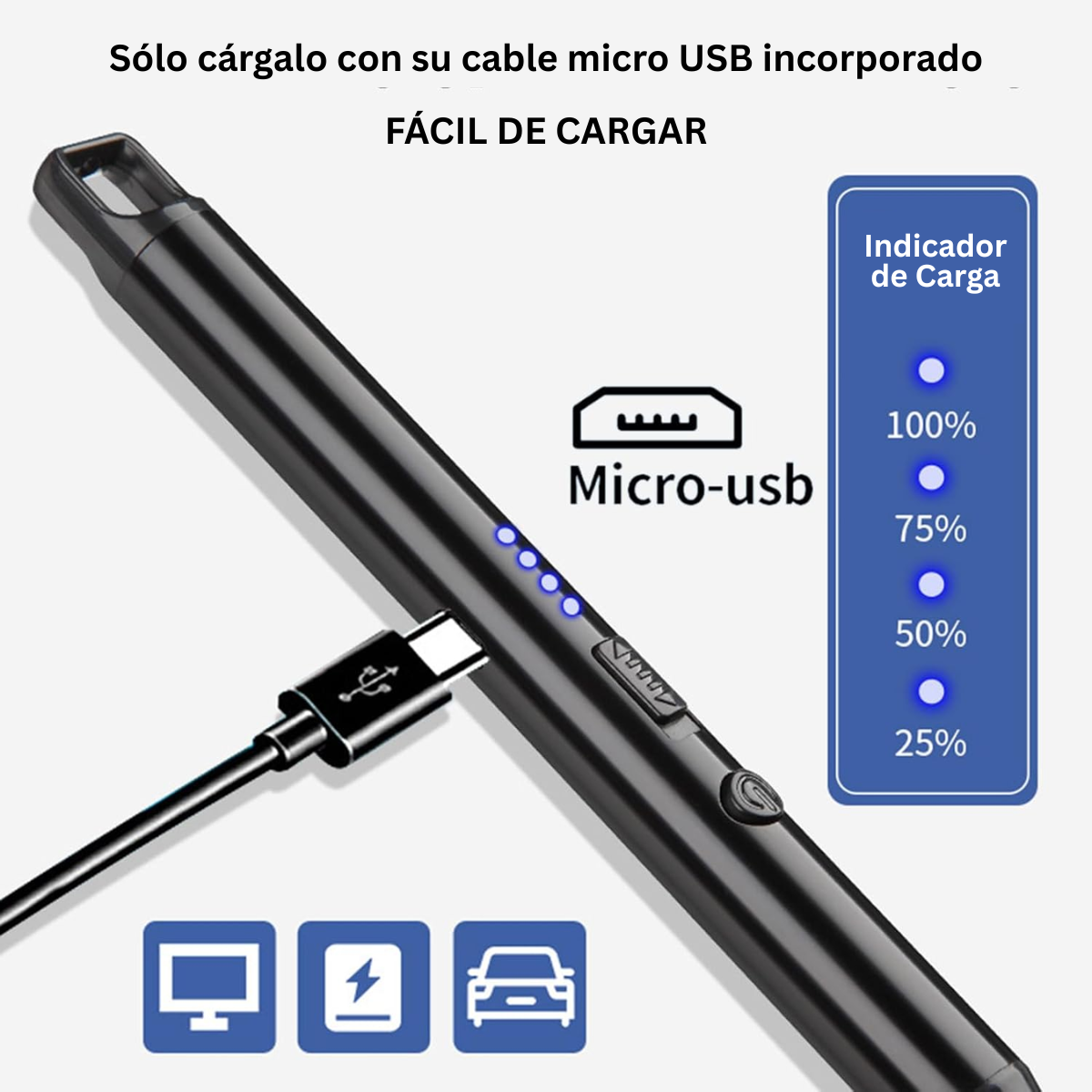 Encendedor Eléctrico Recargable