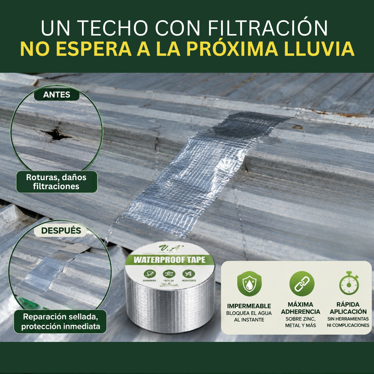 Cinta de Reparación Impermeable