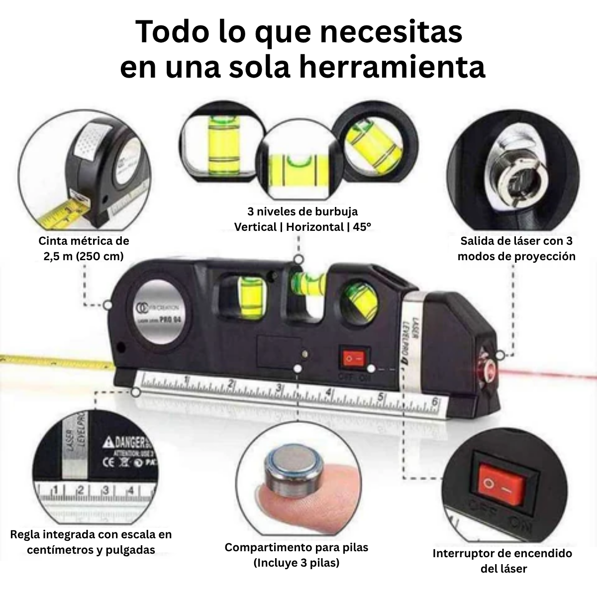 Nivel Laser Multipropósito