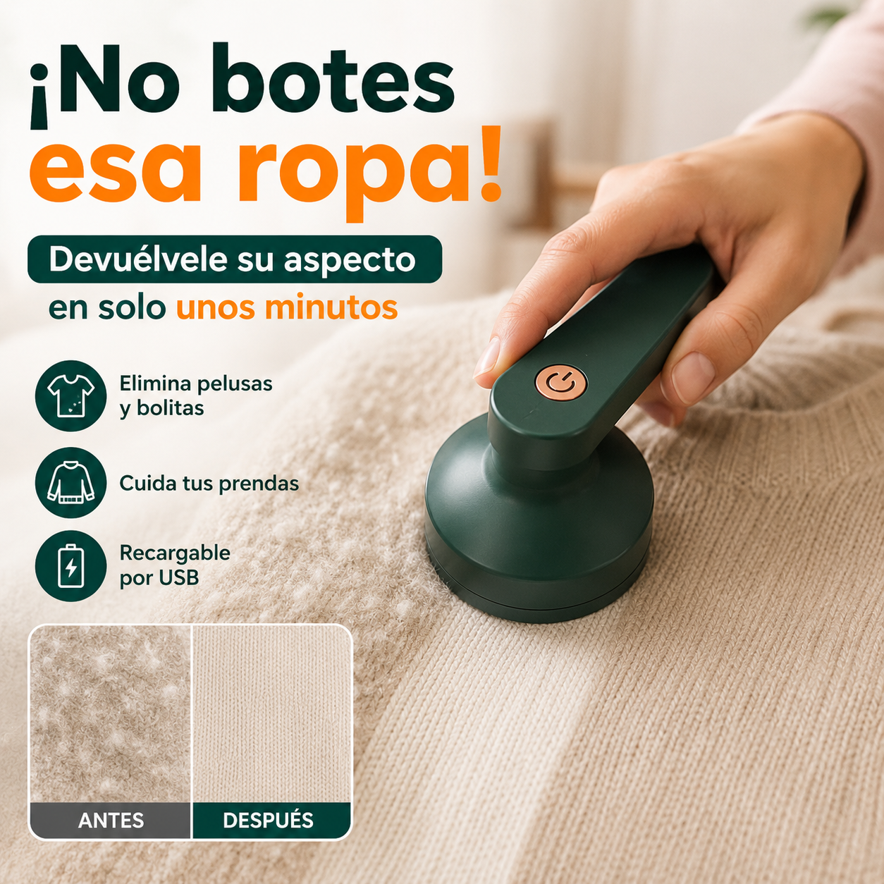 Quita Motas Eléctrico Portátil