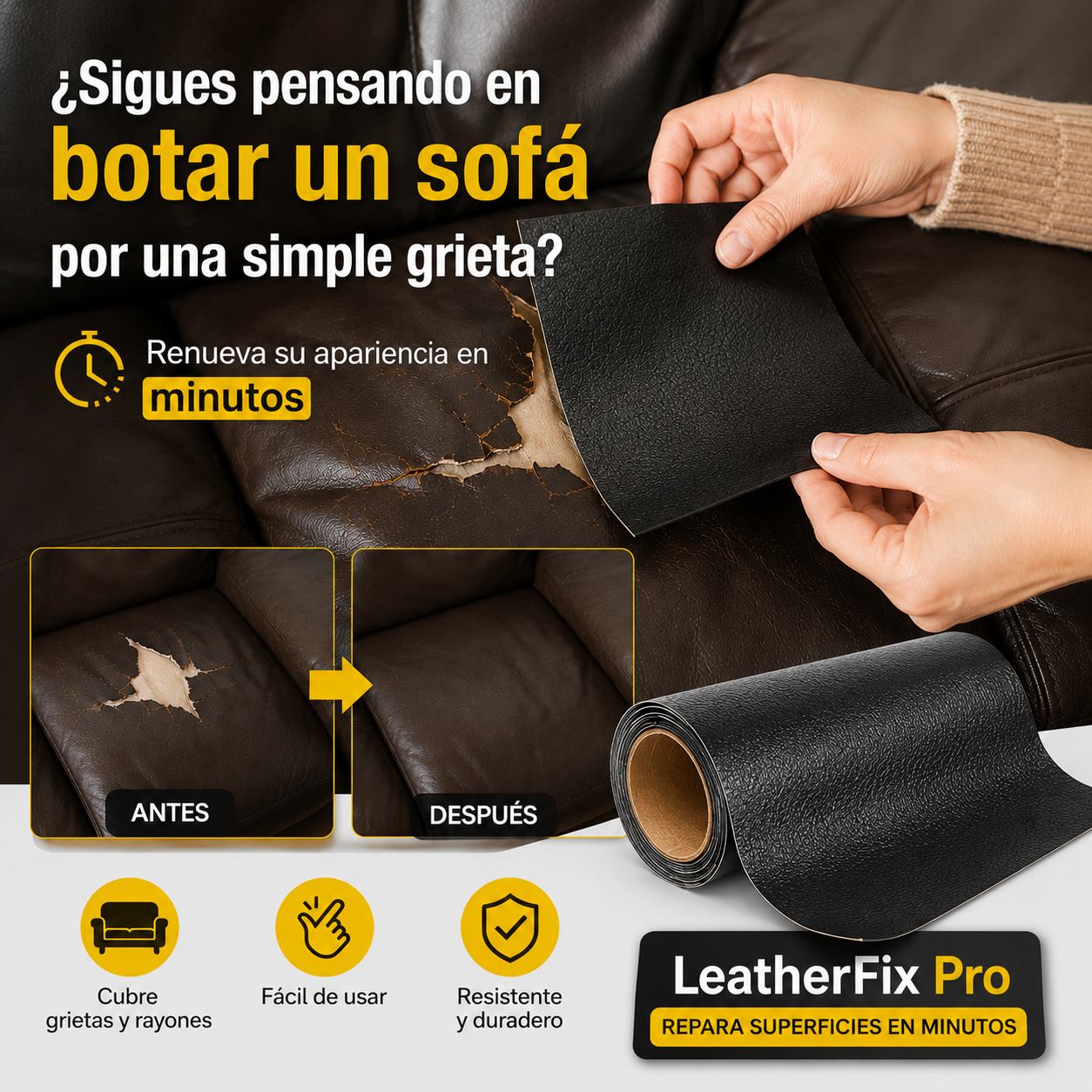 LeatherFix Pro - Repara superficies en minutos
