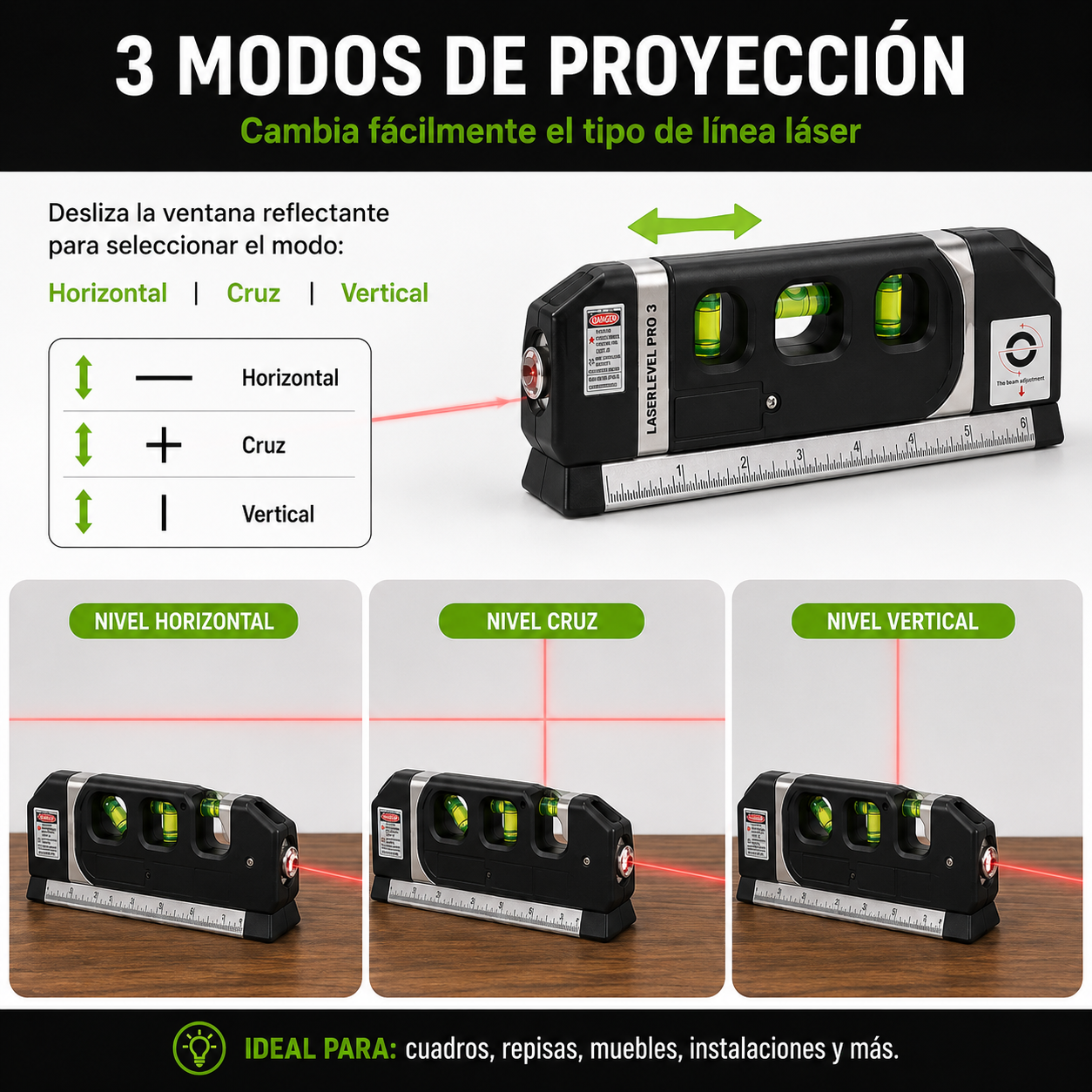 Nivel Laser Multipropósito